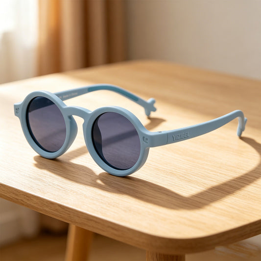 YIZIBEL Kids Sunglasses Polarized UV Protection Flexible Rubber Glasses Shades with Strap for Boys Girls