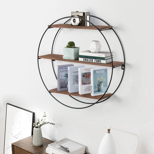 Daishaun Circle Floating Shelf I Joveco