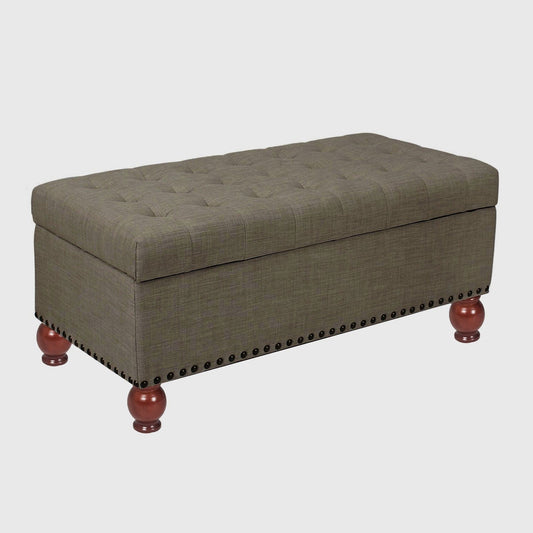 Bally Tufted Storage Bench - Brown I Joveco