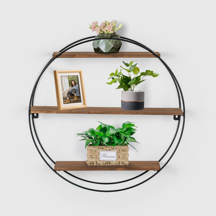 Daishaun Circle Floating Shelf I Joveco