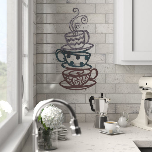 Coffee Tea Cups Widget Wall Decor I Joveco