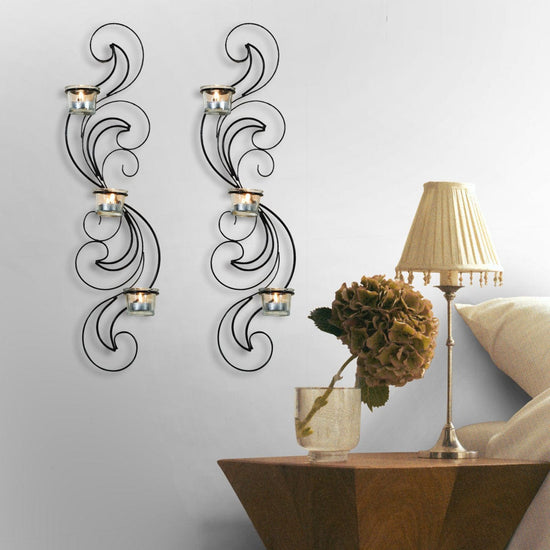 Tall Iron Wall Sconce Set I Joveco